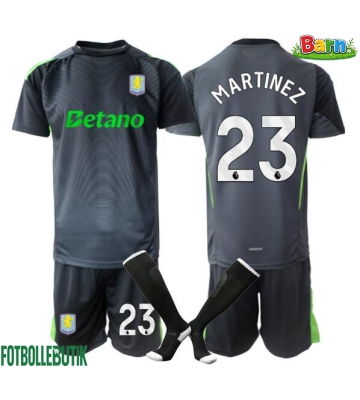 Aston Villa Emiliano Martinez #23 Målvakt Hemmaställ Barn 2025-26 Kortärmad (+ Korta byxor)